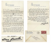 Stan Laurel Letter Signed With His Full Signature Stan Laurel -- Laurel Describes a Scene Cut From Swiss Miss: ...Re the bomb in the piano in Swiss Miss...